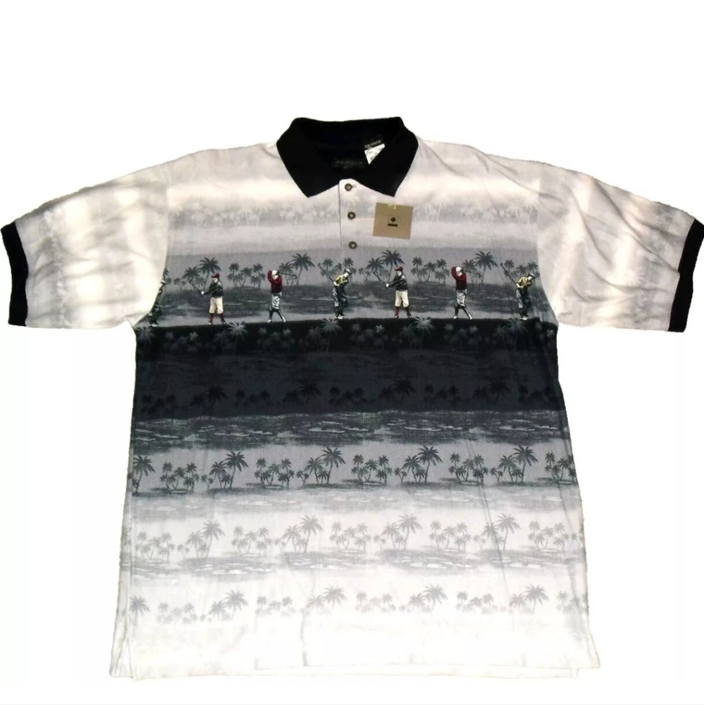 Knights Sportswear Golf Players Mens Polo Shirt sz. XL New Tags Golfing Islands